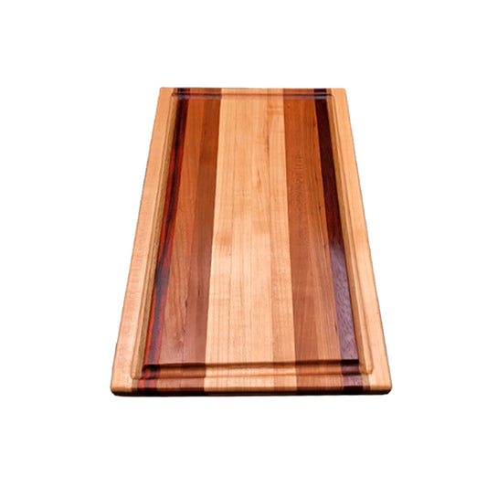 Exotic Edge Grain Cutting Board with Juice Groove