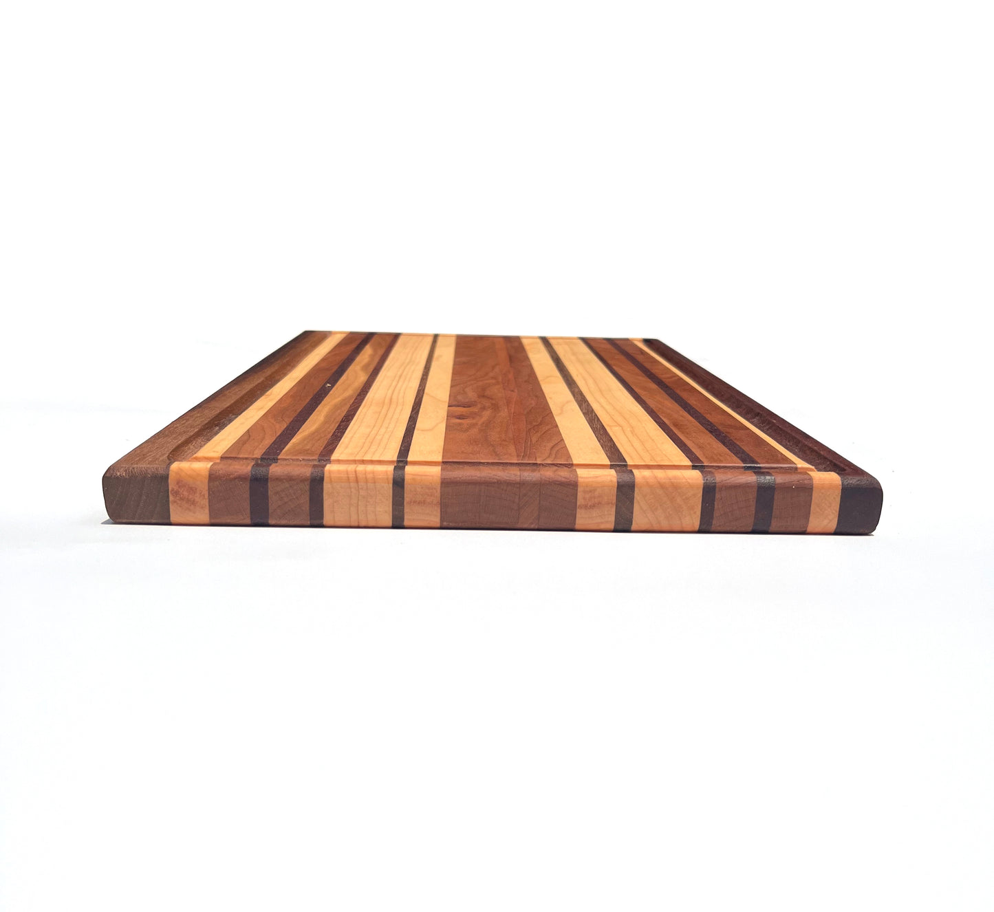 Exotic Edge Grain Cutting Board with Juice Groove