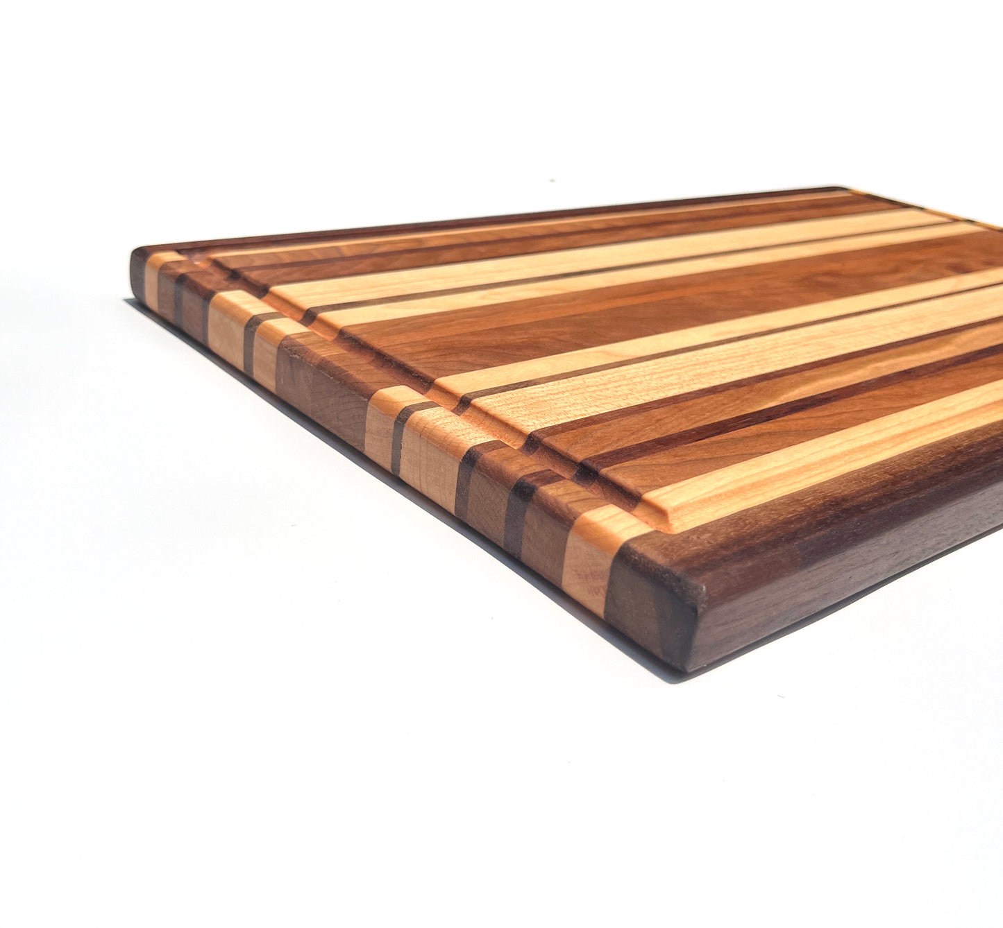 Exotic Edge Grain Cutting Board with Juice Groove