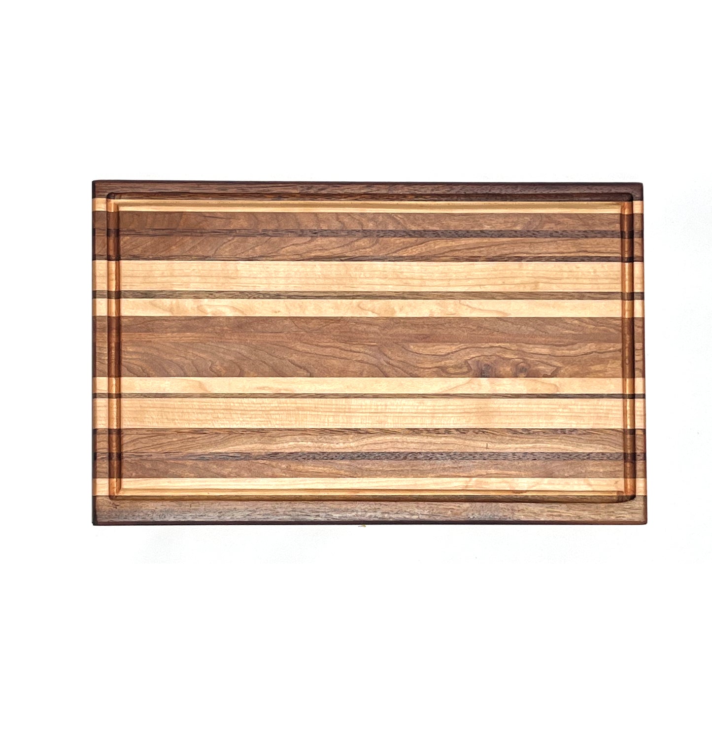 Exotic Edge Grain Cutting Board with Juice Groove