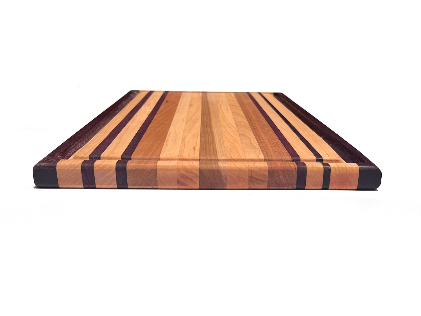 Exotic Edge Grain Cutting Board with Juice Groove