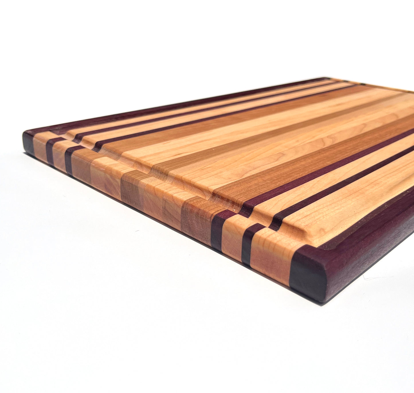 Exotic Edge Grain Cutting Board with Juice Groove