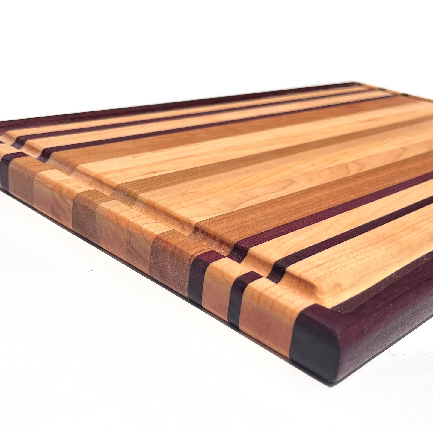 Exotic Edge Grain Cutting Board with Juice Groove