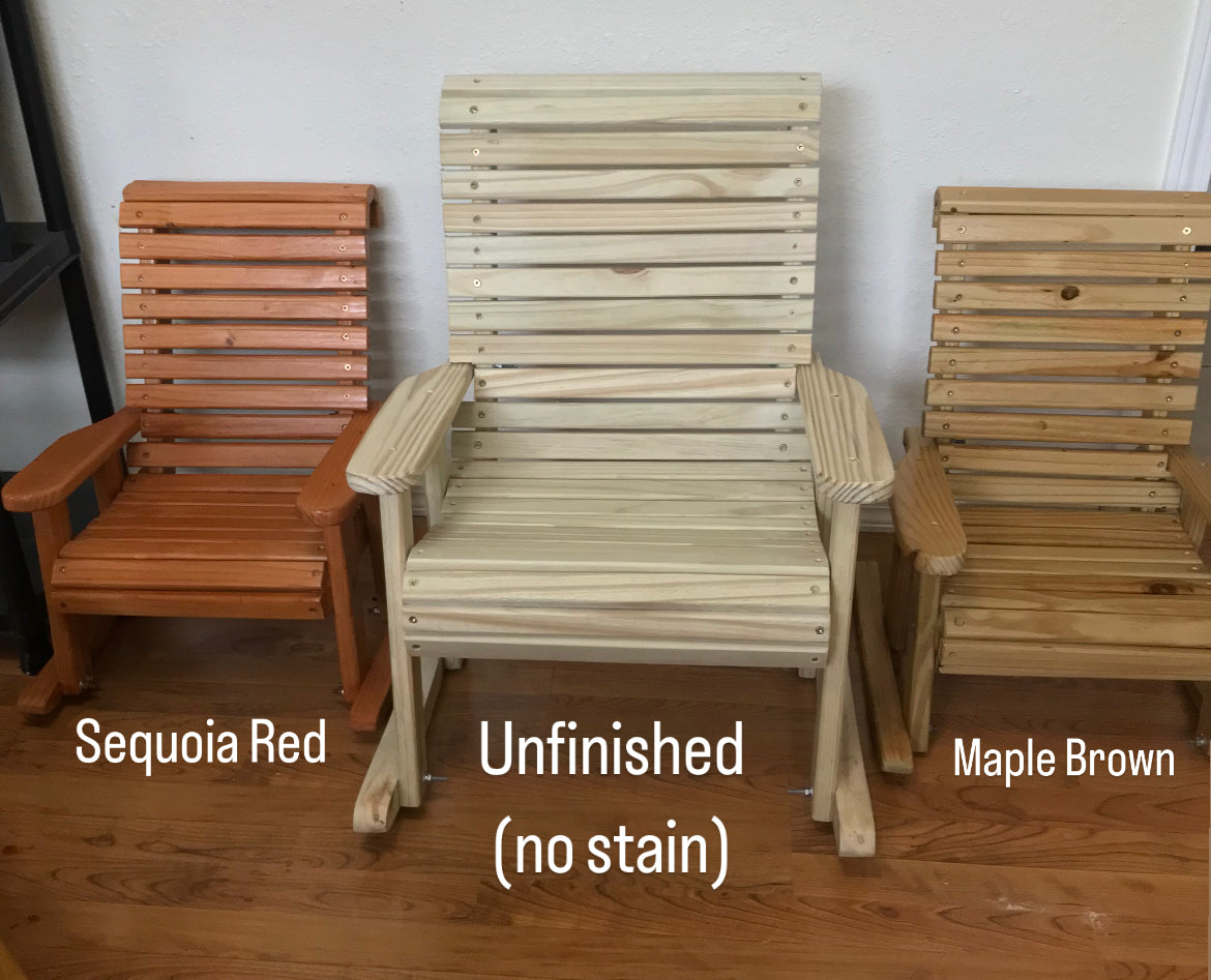 5ft Bench - Amish Style Rollback Design