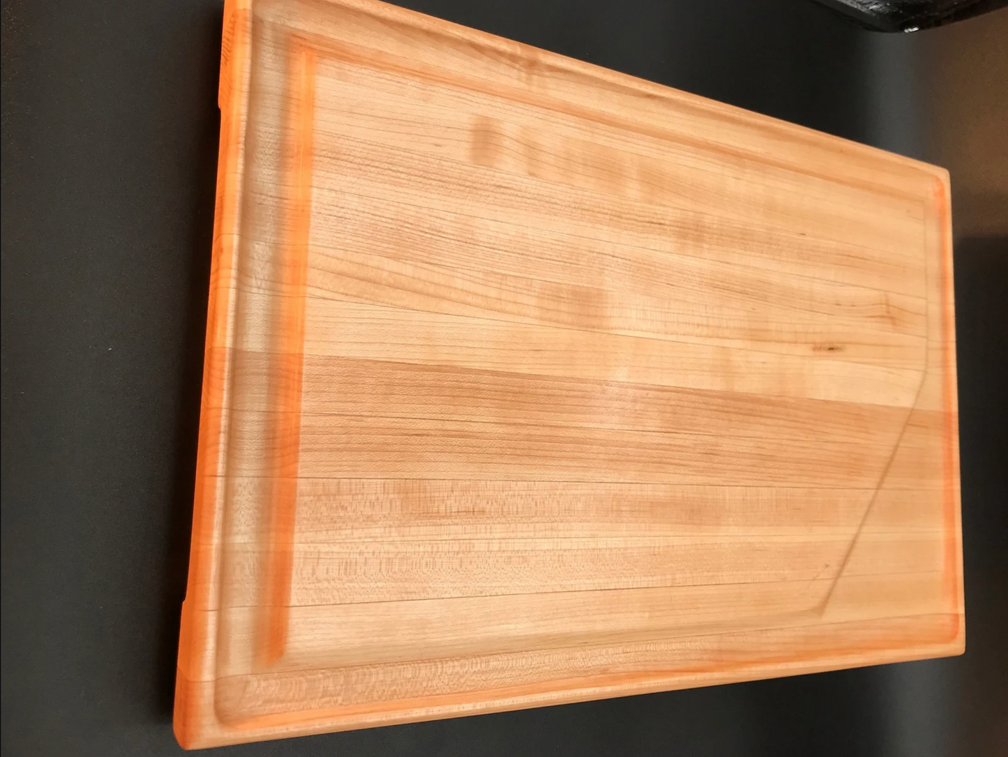 Maple Edge Grain Cutting Board with Juice Well