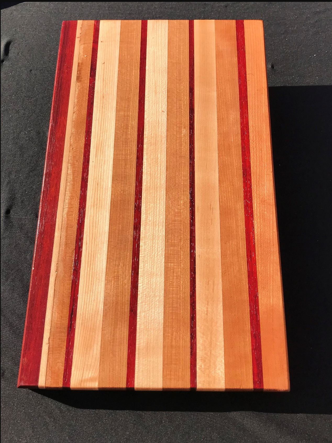 Exotic Edge Grain Cutting Board with Juice Well