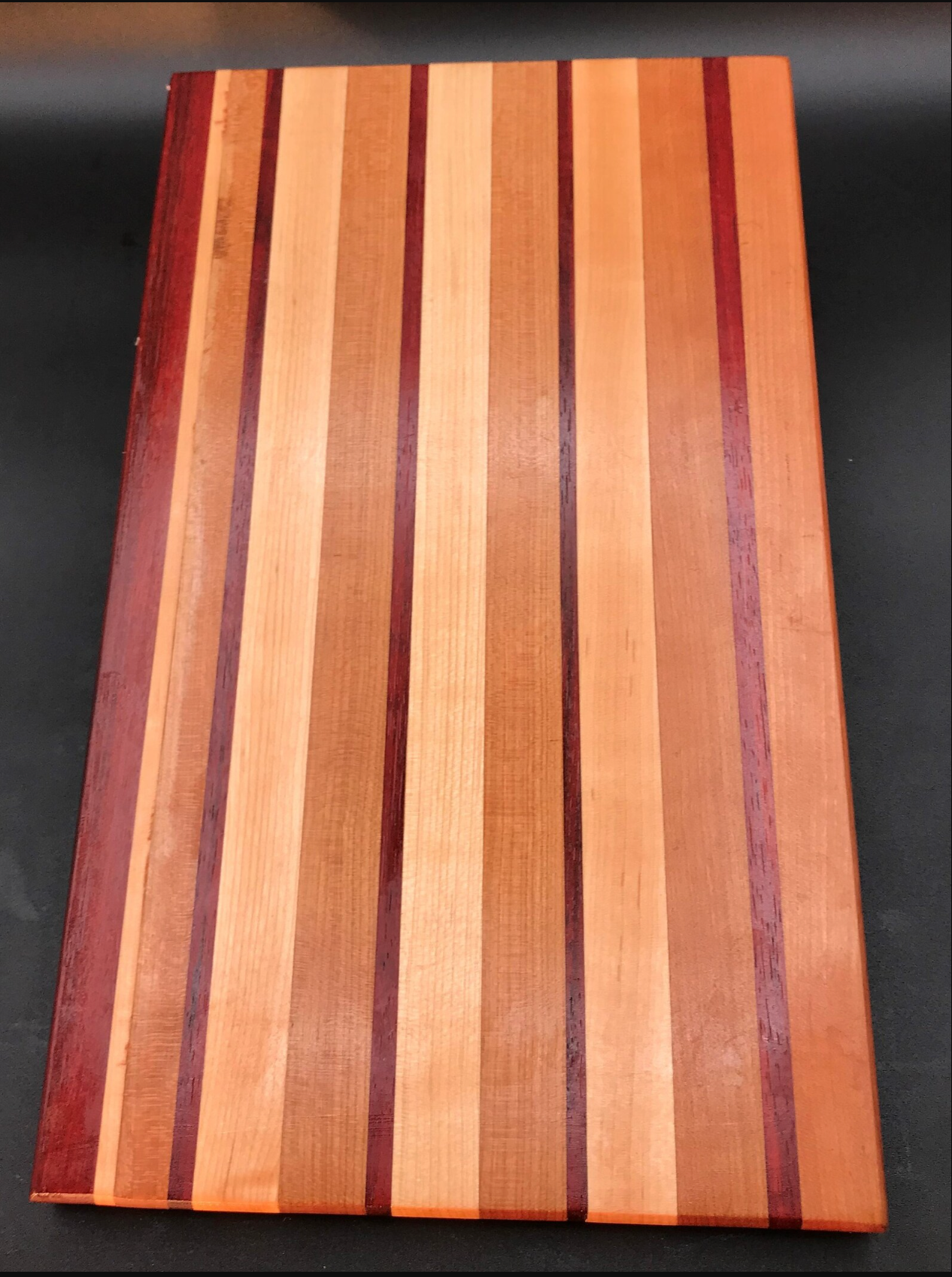 Exotic Edge Grain Cutting Board with Juice Well