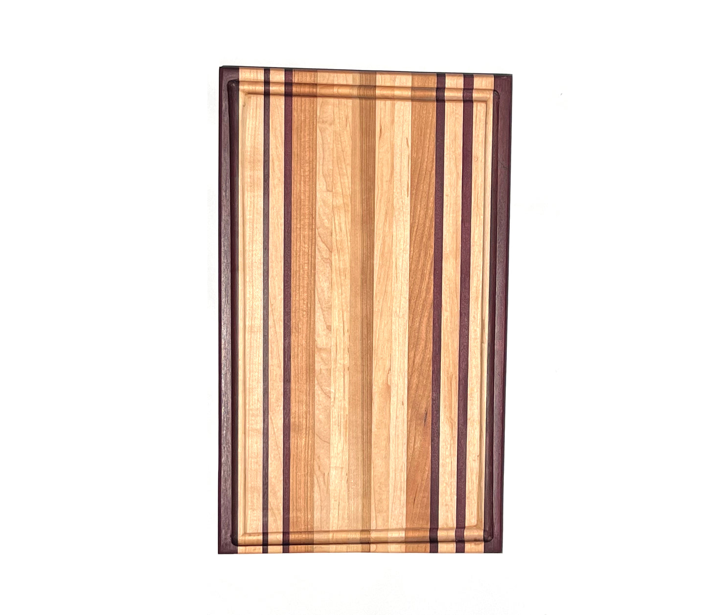 Exotic Edge Grain Cutting Board with Juice Groove