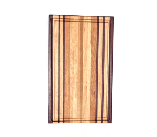 Exotic Edge Grain Cutting Board with Juice Groove